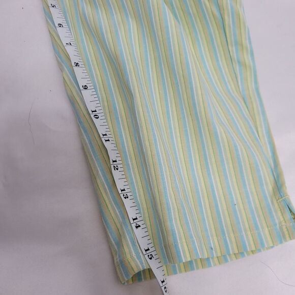 Y2K LEI pastel‎ striped crop pant drawstring waist bad boy stretch capri S NWT - Picture 10 of 10